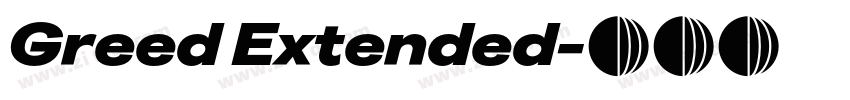 Greed Extended字体转换